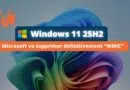 Windows 11 25H2 suppression WMIC