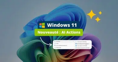 Windows 11 - Nouveauté AI Actions en septembre 2025