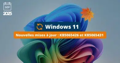 Windows 11 Septembre 2025 - mises à jour - KB5065426 et KB5065431
