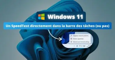 Windows 11 SpeedTest barre des tâches