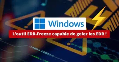 Windows - L’outil EDR-Freeze capable de geler les EDR