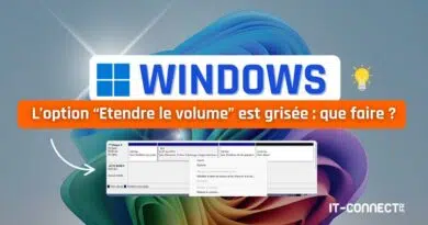 tuto windows étendre le volume c option grisée solution