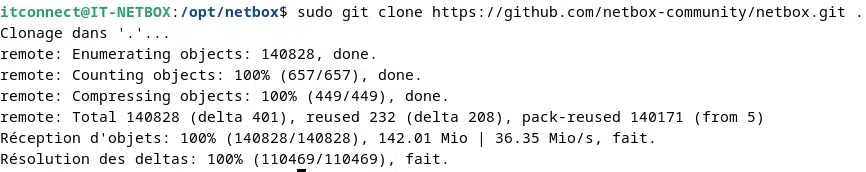 Cloner le dépôt Git de Netbox