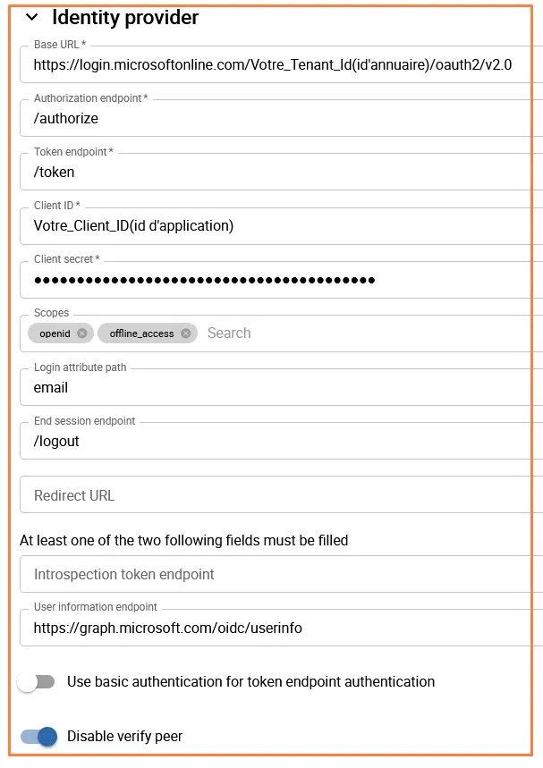 Centreon - Configuration OpenID - Résumé