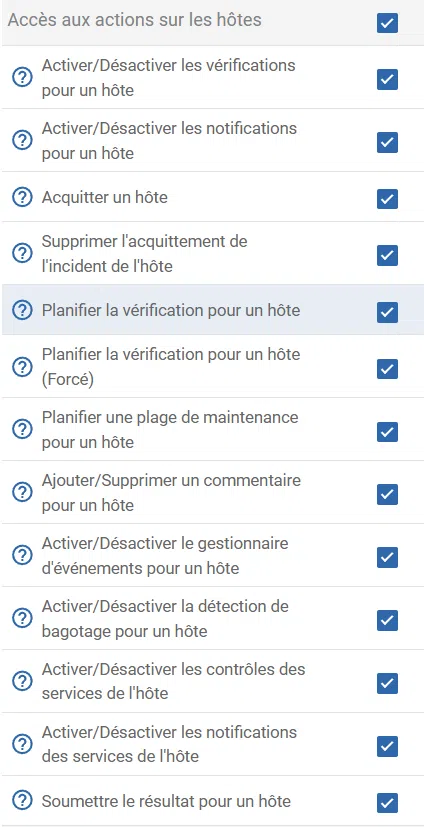 Centreon- ACL - Gestion des accès sur les actions - Actions des admins - 4