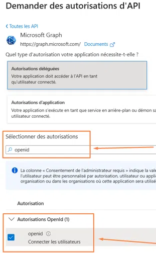 Application Azure - Centreon - API - Autorisation openid