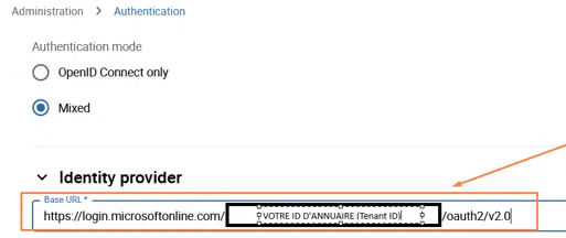 Centreon - Configuration OpenID - Base URL