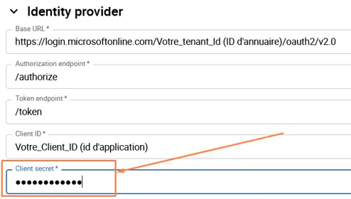 Centreon - Configuration OpenID - Client Secret