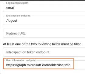 Centreon - Configuration OpenID - User information endpoint