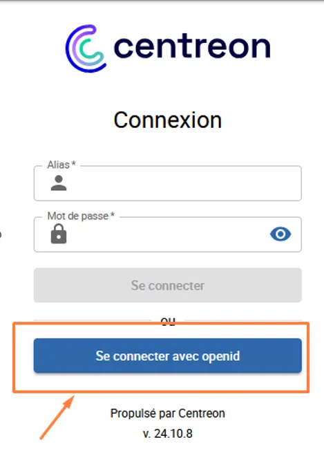Centreon - Se connecter avec openid