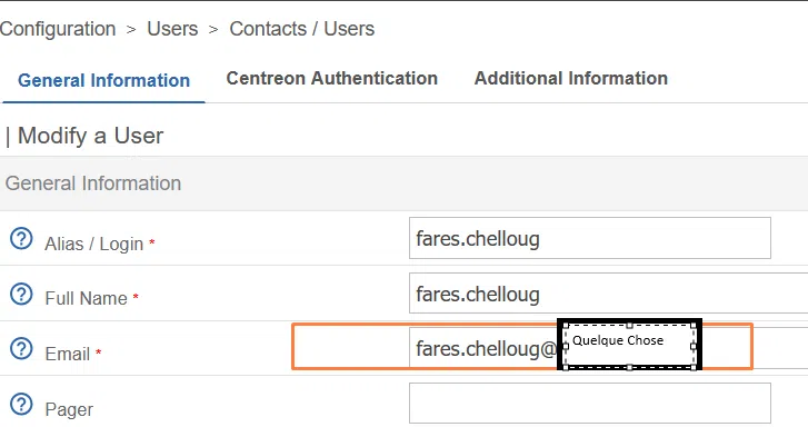 Centreon - Créer un utilisateur pour la connexion Entra ID