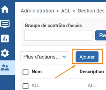 Centreon - Ajouter ACL