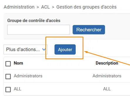 Centreon - ACL - Ajouter pour le Support