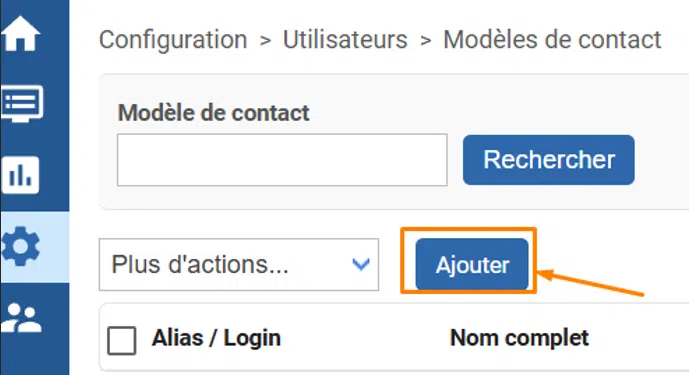 Centreon - Ajouter un modèle de contact