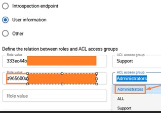 Centreon - roles mapping - acl access group admin