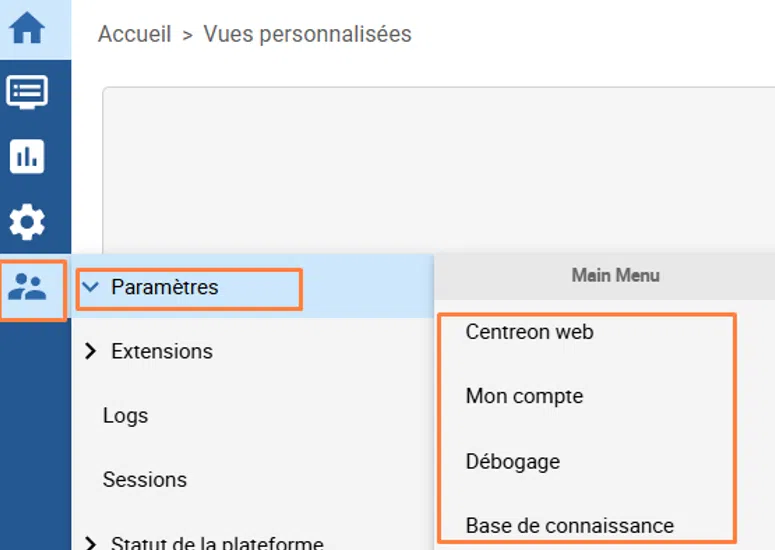 Vérifier les ACL de l'utilisateur dans Centreon
