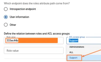 Centreon - roles mapping - user information