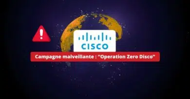 Cisco - Campagne malveillante - Operation Zero Disco