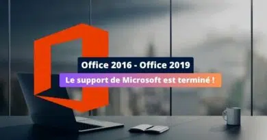 Fin du support Office 2016 - Office 2019 - Octobre 2025