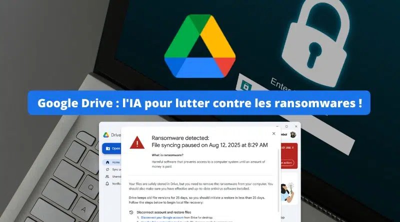 Google Drive - l'IA pour lutter contre les ransomwares