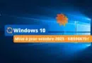Windows 10 - Mise à jour octobre 2025 - KB5066791