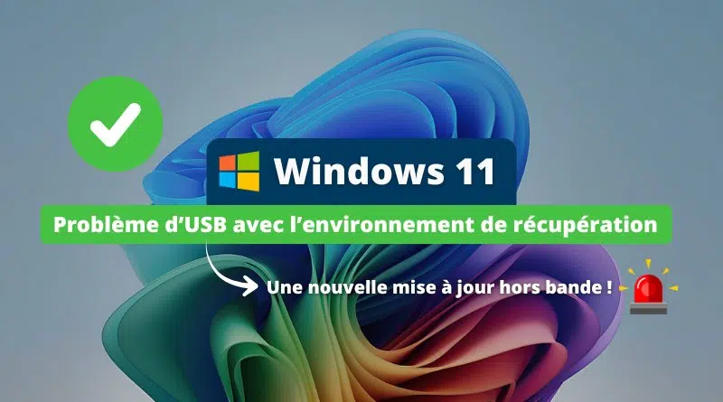 Windows 11 KB5070773 WinRE bug USB