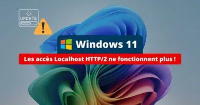 Windows 11 - Les accès Localhost ne fonctionnent plus