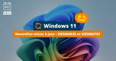 Windows 11 - Mise à jour octobre 2025 - KB5066835 et KB5066793