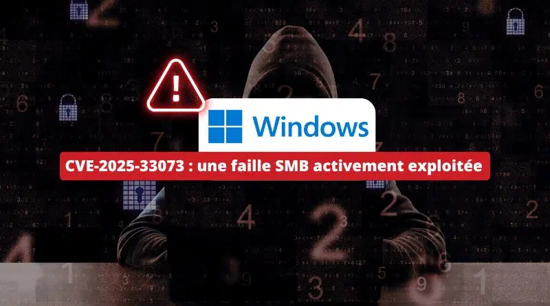 Windows CVE-2025-33073 - une faille SMB activement exploitée