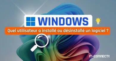 tuto windows Quel utilisateur a installé ou désinstallé un logiciel