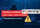 Fortinet FortiWeb - Alerte novembre 2025 - Faille exploitée pour créer des comptes admins