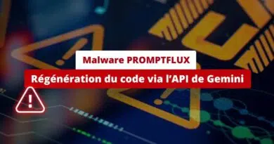 Malware PROMPTFLUX - Utilisation IA Gemini