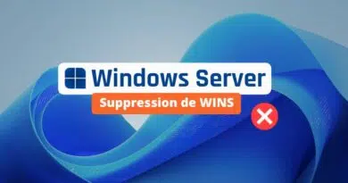 Windows Server - Suppression de WINS