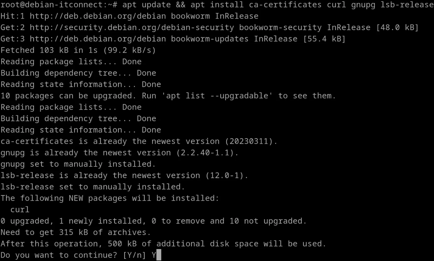 Installation de Docker sur Debian