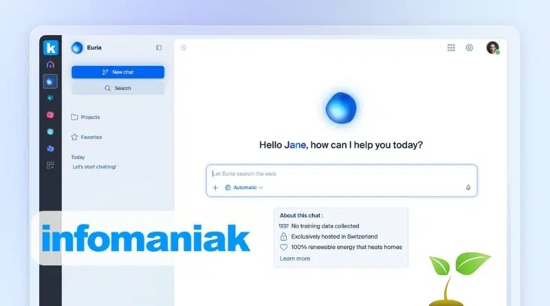 Infomaniak lance Euria - cette IA gratuite et souveraine chauffe des logements
