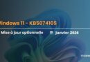 Windows 11 - KB5074105 - Janvier 2026